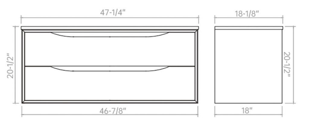 Vanity PVC PH 48