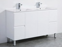 [PF1550-LG White Double] Vanity PVC PF 60 LG Double (Blanco)